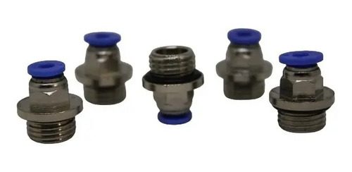 Kit 5 Conexão Pneumática Reta 1/4x4 Mm  Primeira Linha