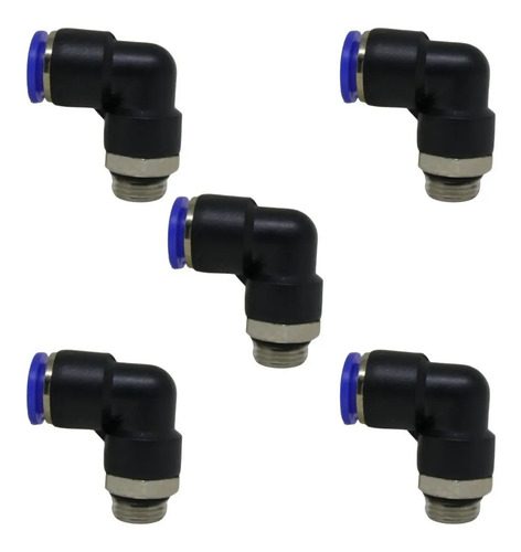 05 Conexão Pneumática Instantânea Cotovelo ( L )macho 1/4x10