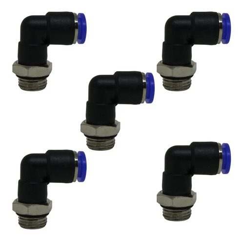 05 Conexão Pneumática Instantânea Cotovelo ( L ) Macho 1/4x8