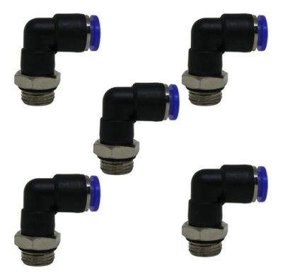 05 Conexão Pneumática Instantânea Cotovelo ( L ) Macho 1/4x8