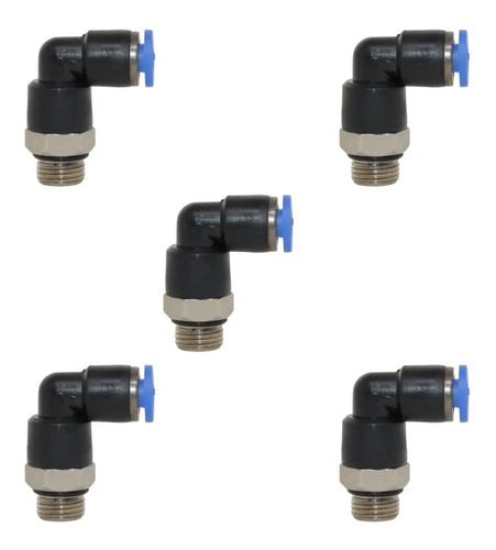 05 Conexão Pneumática Instantânea Cotovelo ( L )macho 1/8x04
