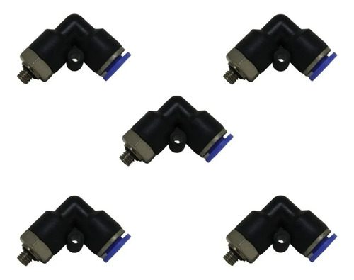 05 Conexão Pneumática Instantânea Cotovelo ( L ) Macho M5x06