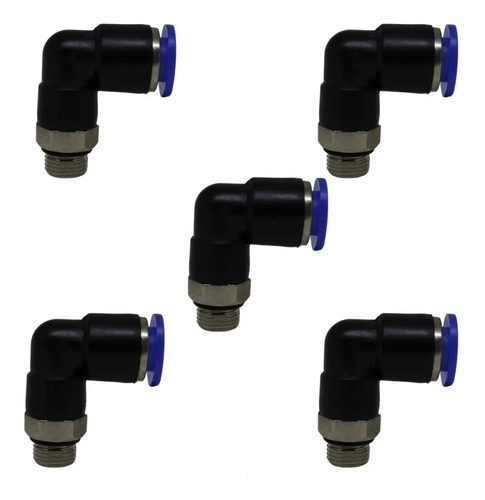 05 Conexão Pneumática Instantânea Cotovelo ( L )macho 1/8x08